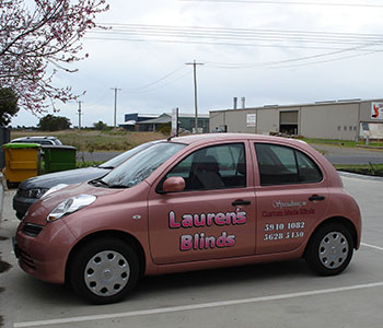 Laurens Blinds Service Vehicle